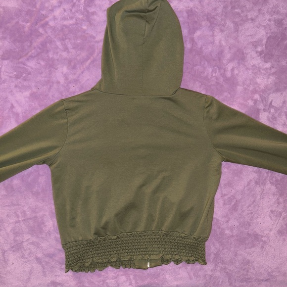 RARE Y2K Baby Phat Green Rhinestone Zip Up Hoodie Jacket - Picture 14 of 15